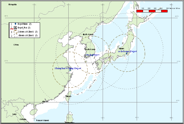 Yokohama Zone's Ship Location